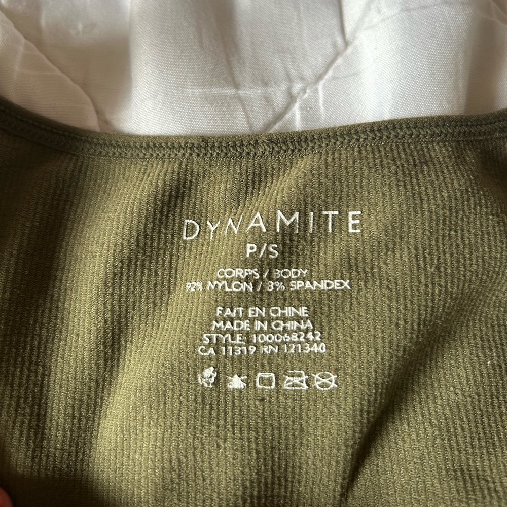 Army Green Dynamite Top - Picture 3 of 4